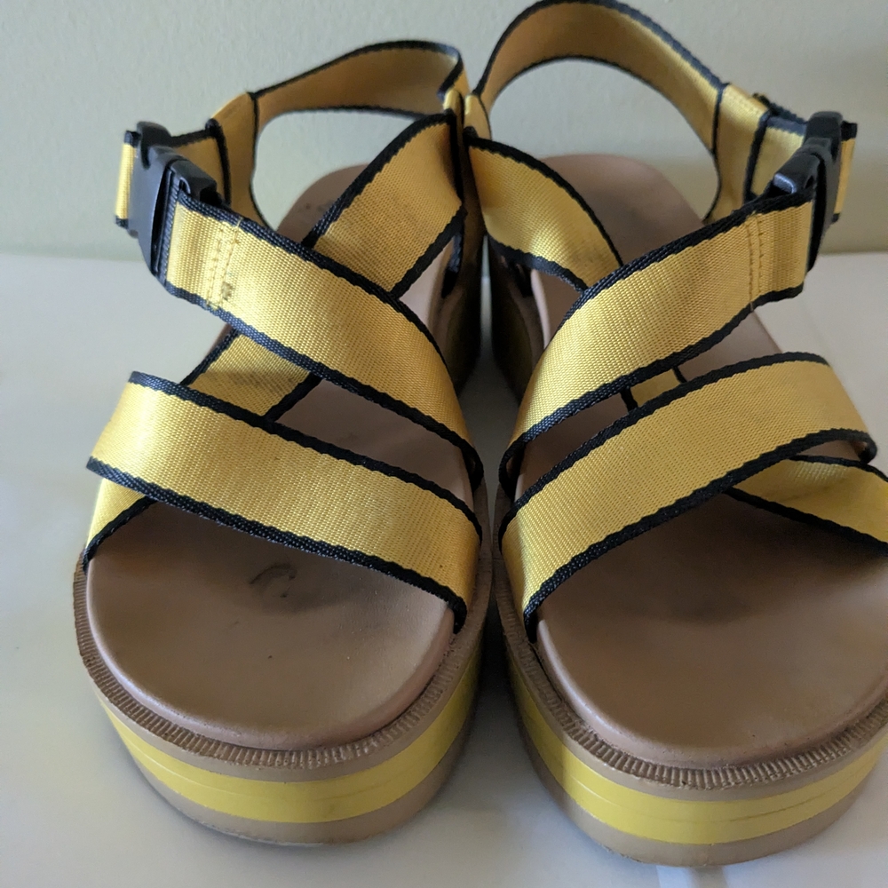 Articles Of Society Yellow Strappy Sandals